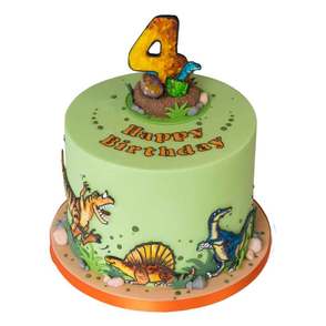 Ready to order dinosaur birthday cake for collection from The Frostery in Greater Manchester